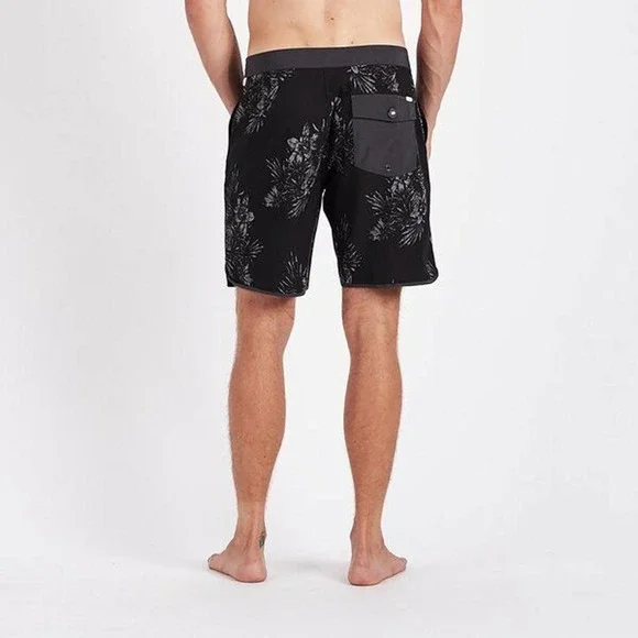 Vuori Cruise BoardShort Black Vintage Floral Gray Men's Board Shorts 32 H14054 - Picture 7 of 13